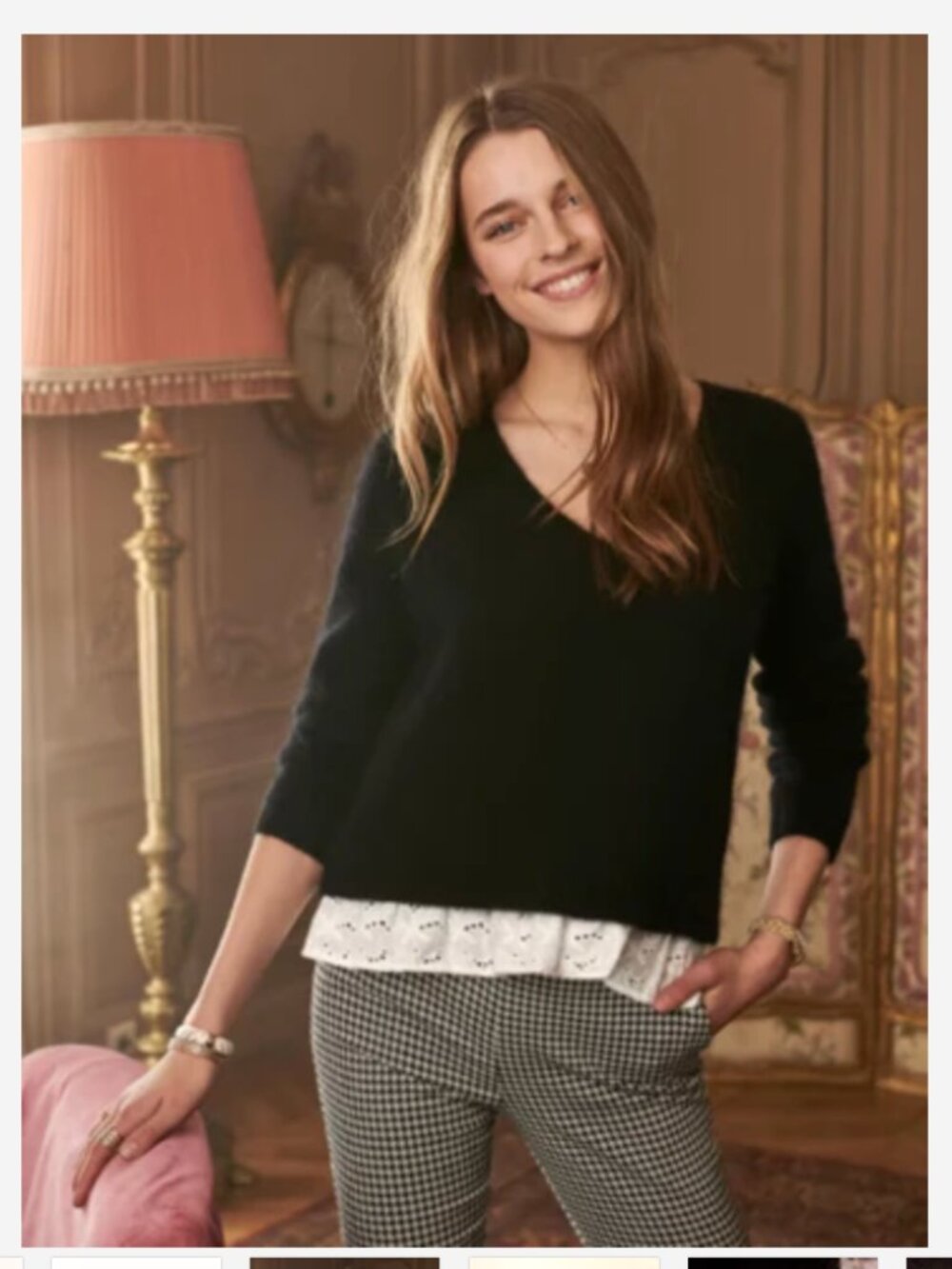 Sezane Alfred V-neck jumper Black